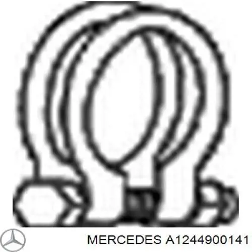 A1244900141 Mercedes хомут глушителя передний