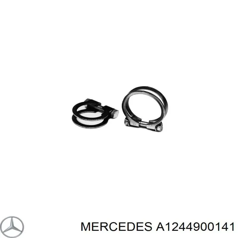 Хомут крепления глушителя передний Mercedes 1244900141 цена, от 2.77 USD