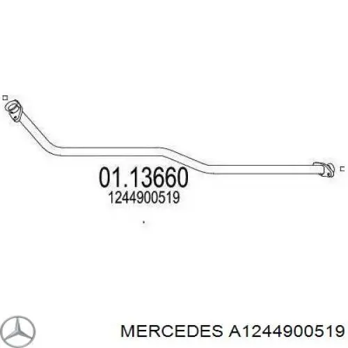 Трубы приемные (штаны) Mercedes A1244900519 цена, от 41.02 USD