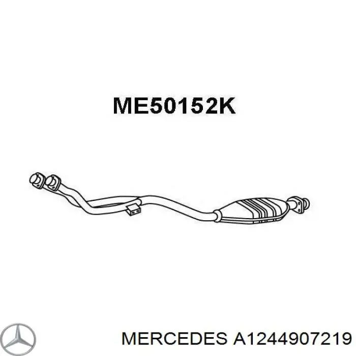Купить A1244907219 Mercedes Преобразователь отработавших газов