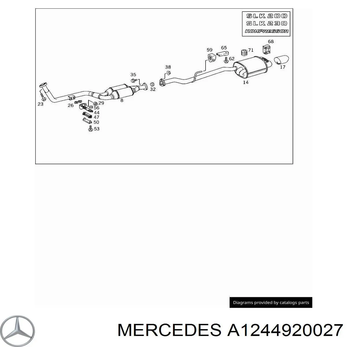  Mercedes A1244920027 цена, от 7.52 USD
