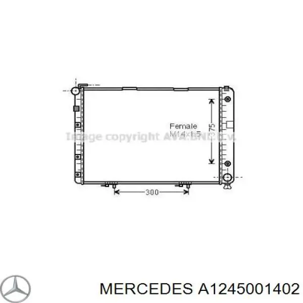 Радиатор A1245001402 Mercedes