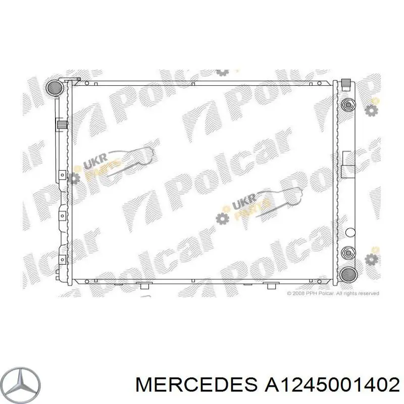 Купить A1245001402 Mercedes Радиатор водяной