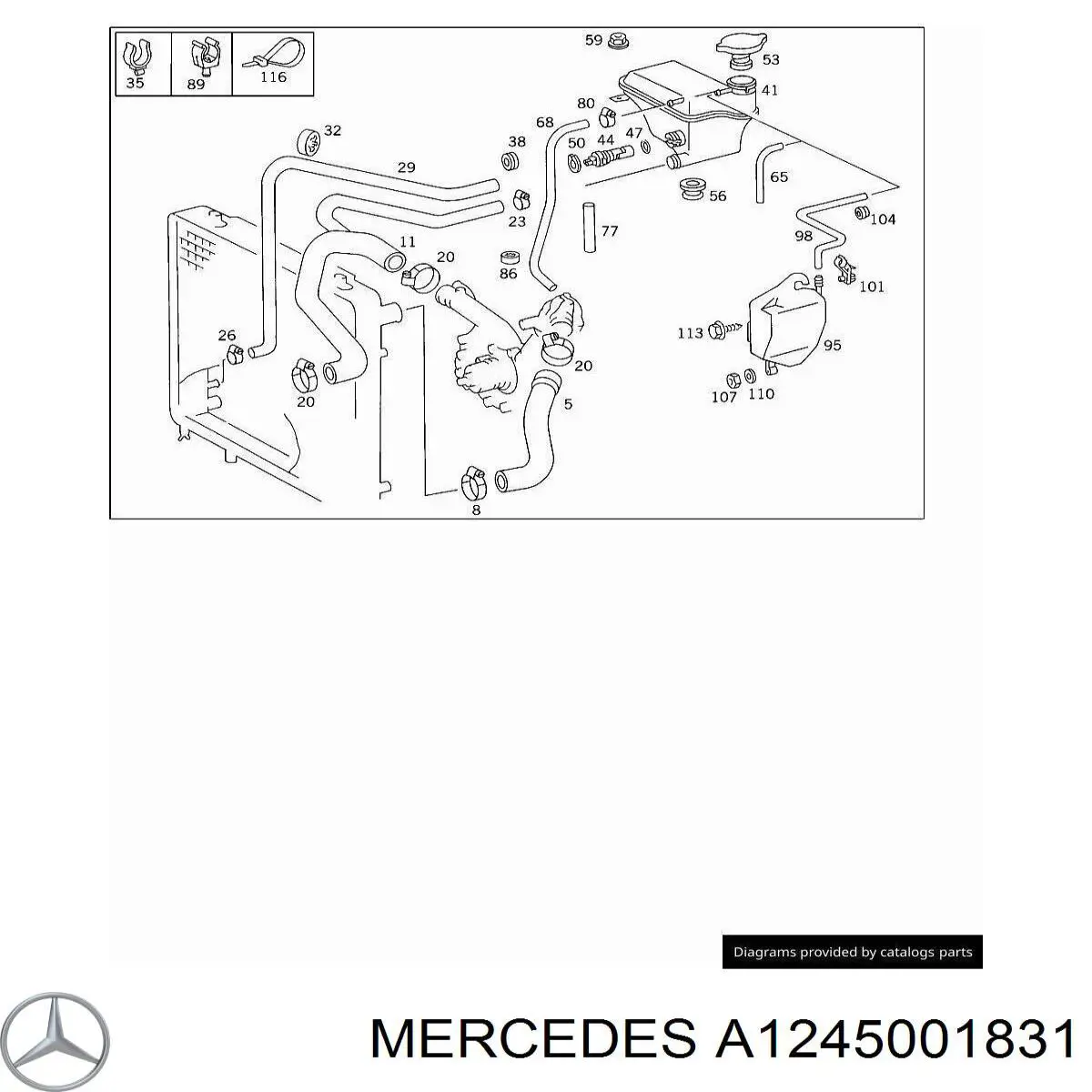 A1245001831 Mercedes 