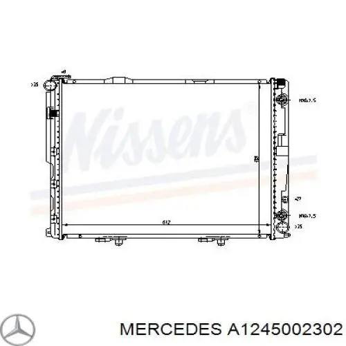 A1245002302 Mercedes радиатор