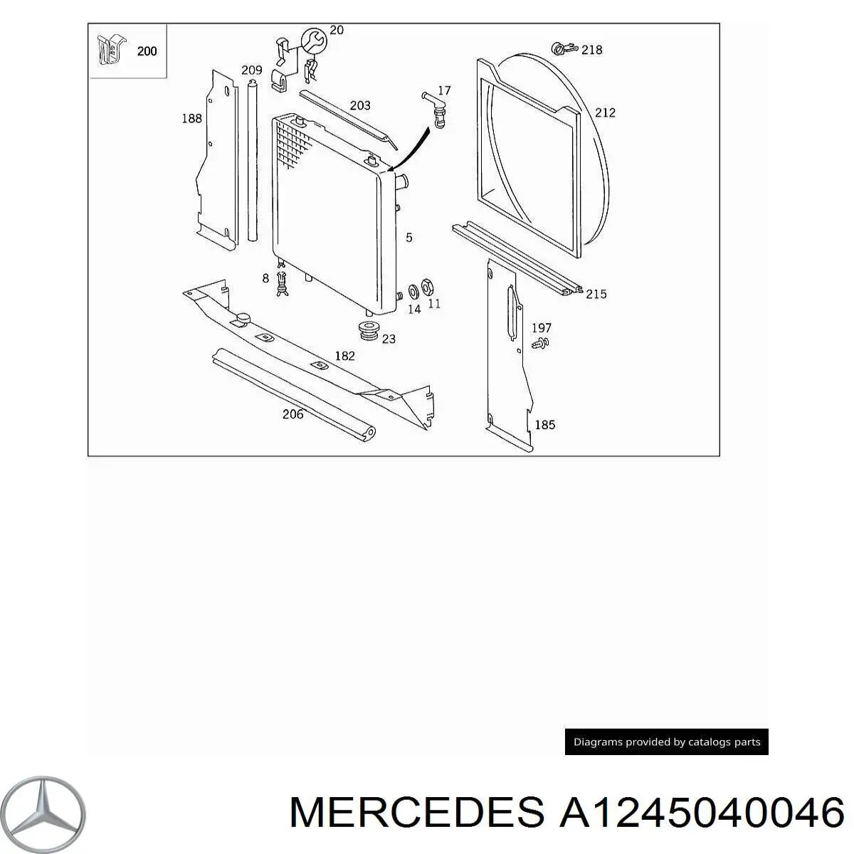 A1245040046 Mercedes 