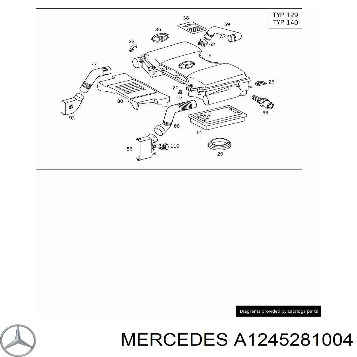 A1245281004 Mercedes 