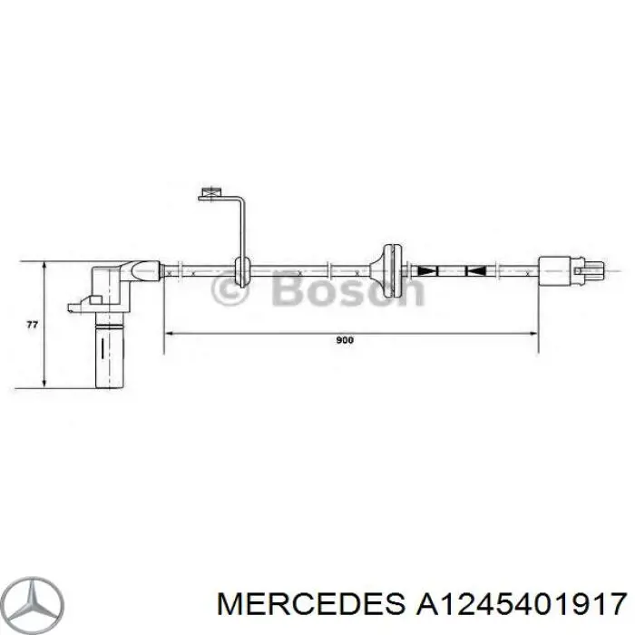 Датчик АБС (ABS) задний A1245401917 Mercedes