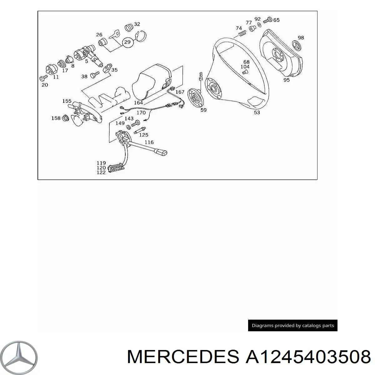  Mercedes A1245403508 цена, от 112.40 USD