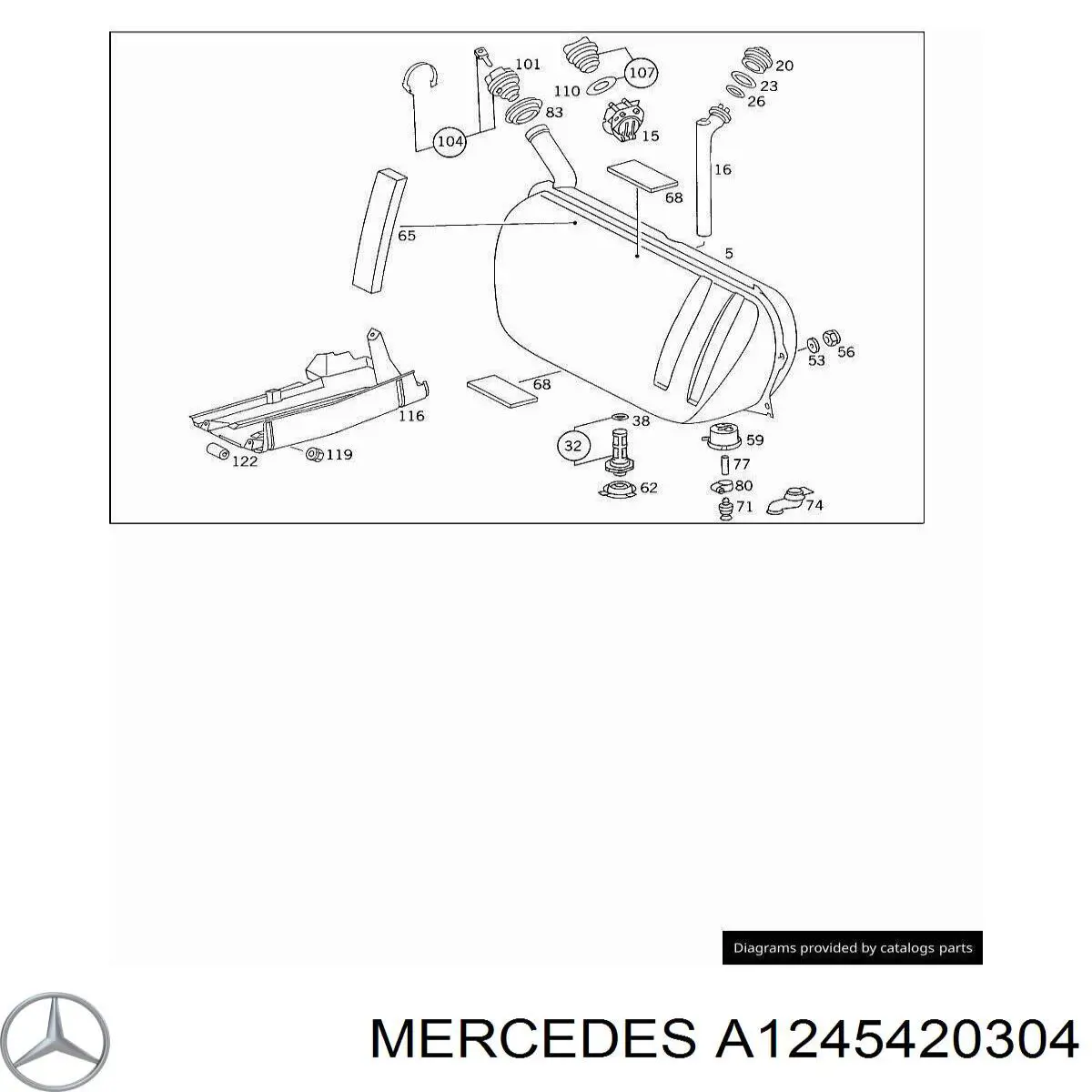 A1245420304 Mercedes 