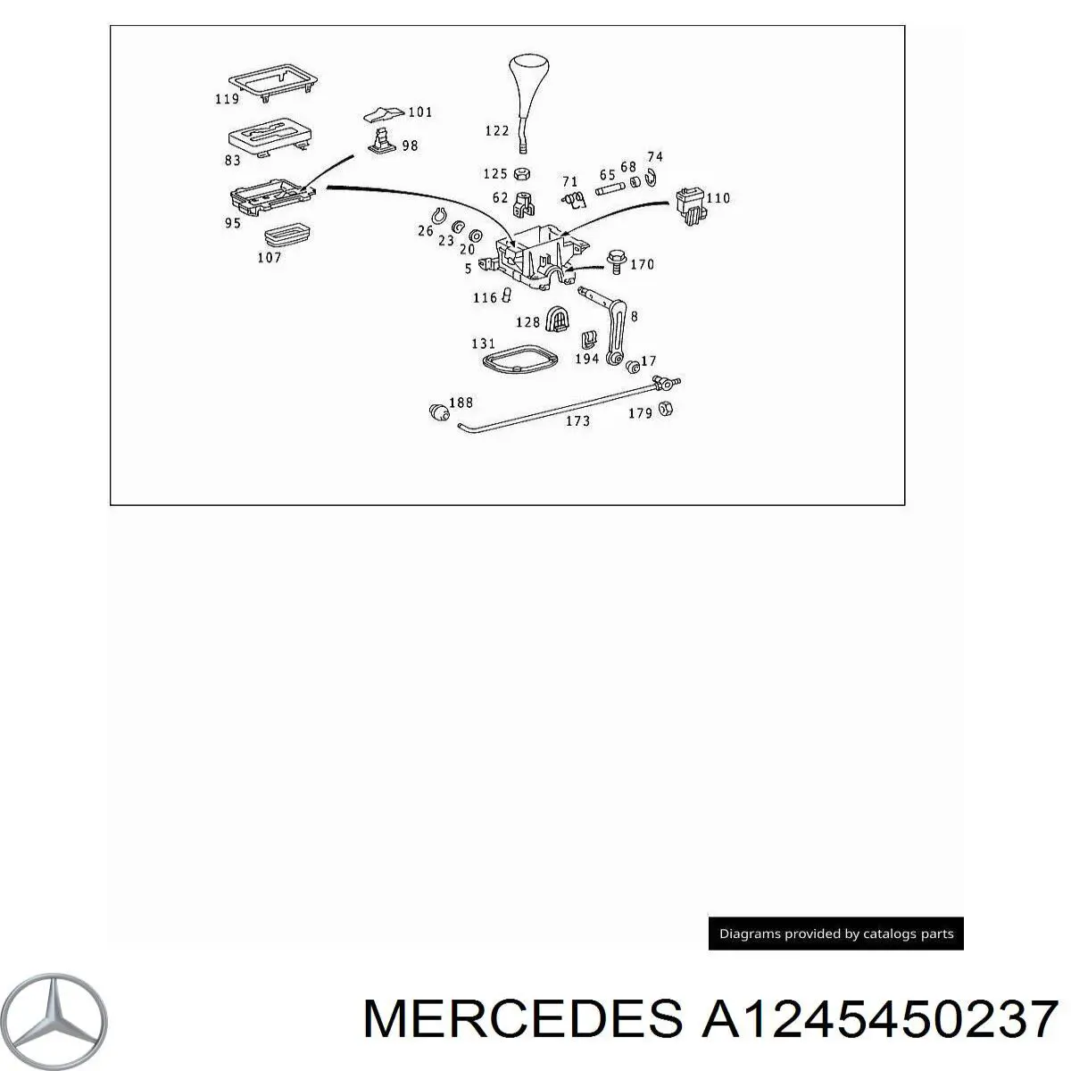  Mercedes A1245450237 цена, от 8.56 USD