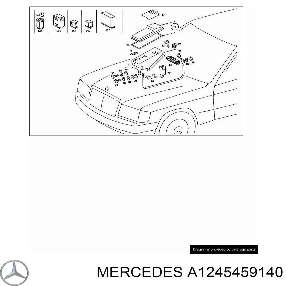  Mercedes A1245459140 цена, от 7.75 USD
