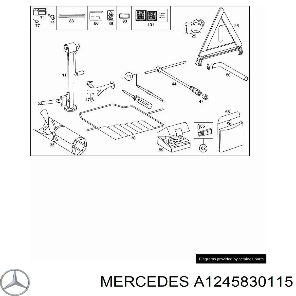 Купить 1245830115 Mercedes 