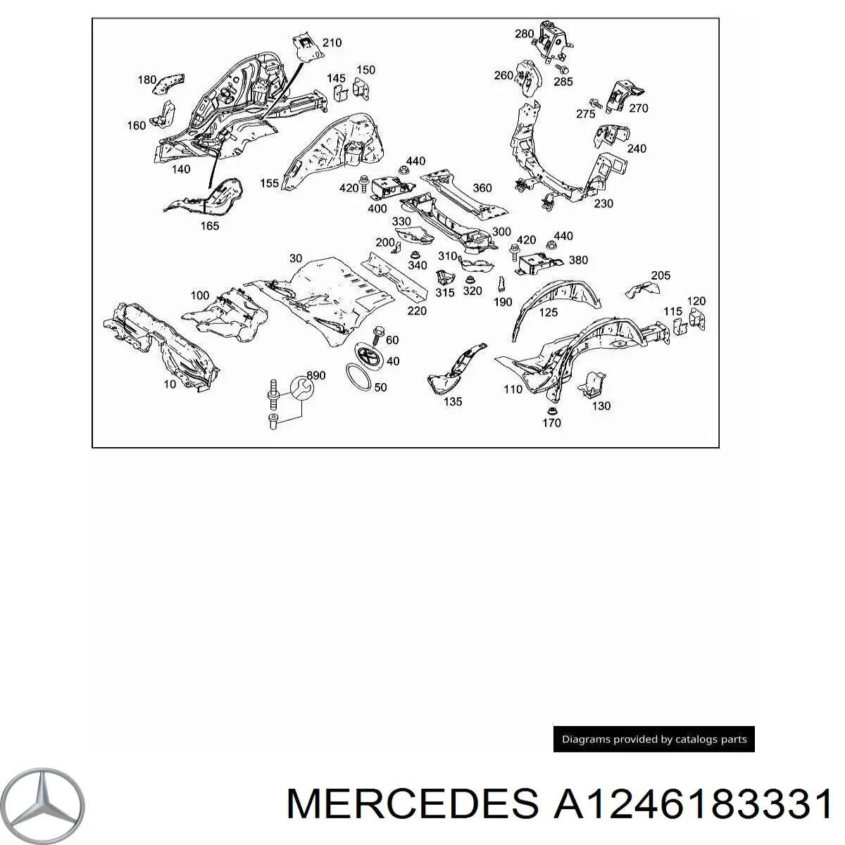 Купить A1246183331 Mercedes 