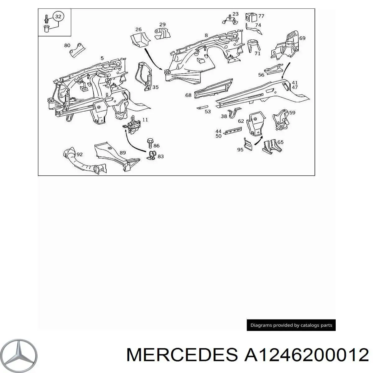  A1246200012 Mercedes