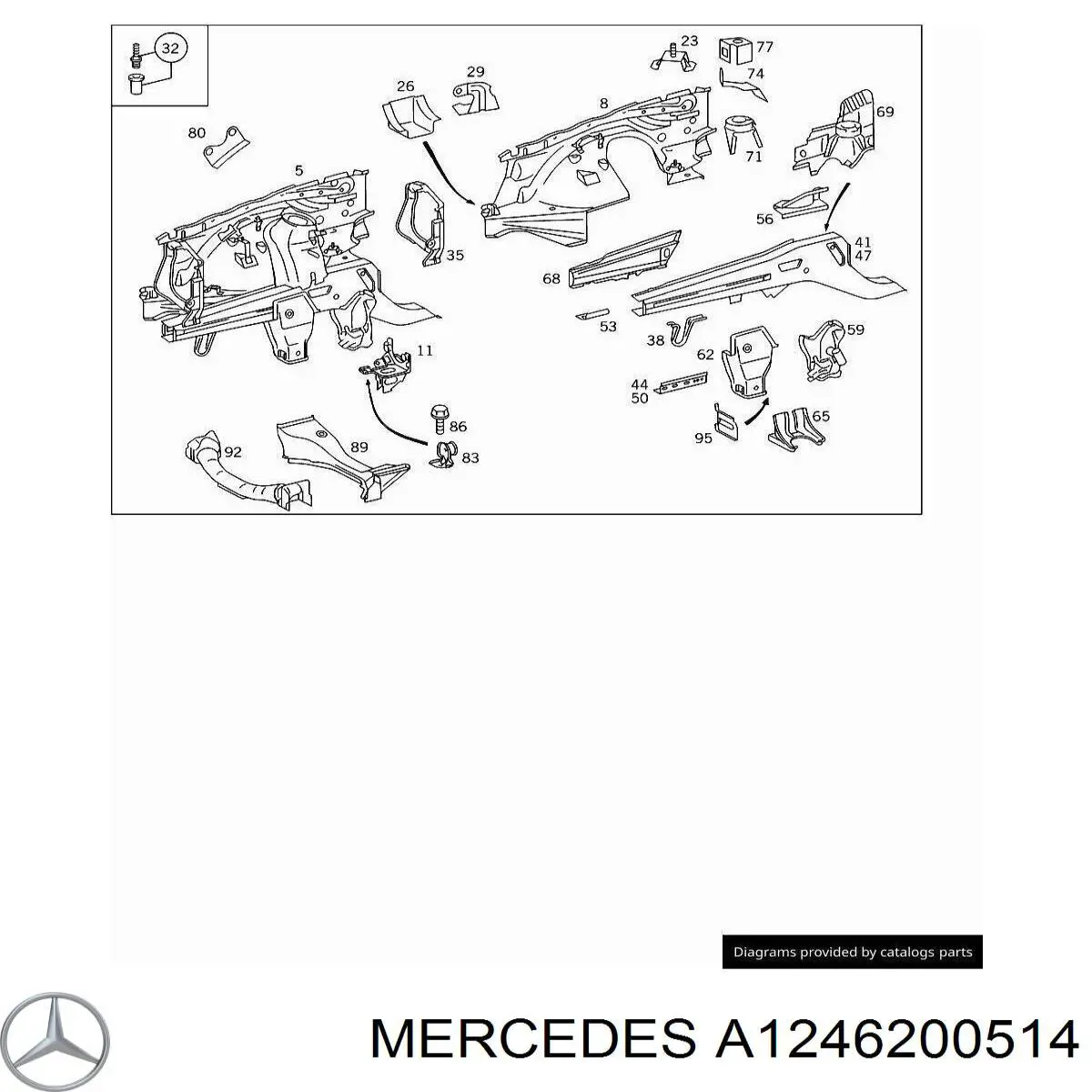 A1246200514 Mercedes 