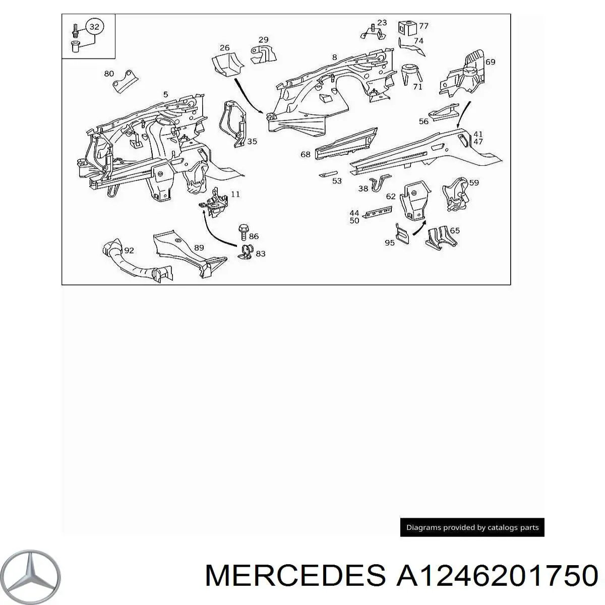 A1246201750 Mercedes 