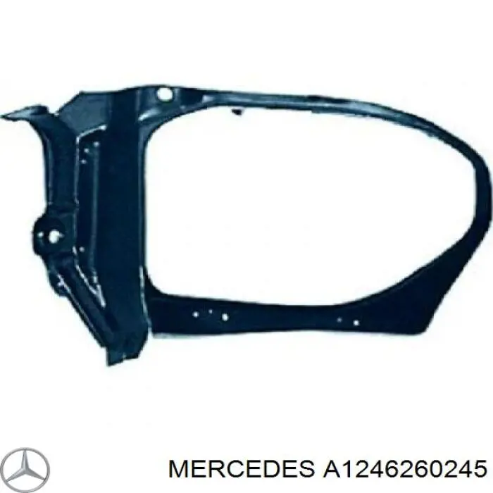 Рамка/облицовка фары правой на Mercedes E (W124)