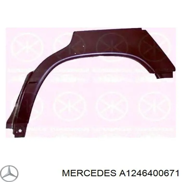 A1246400671 Mercedes панель багажного отсека задняя