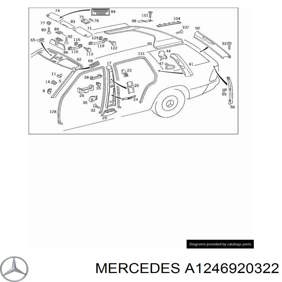  Mercedes A1246920322 цена, от 3.72 USD