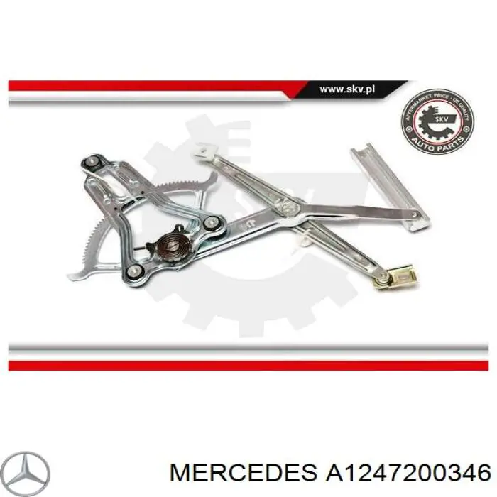 Механизм стеклоподъемника водительской двери Mercedes A1247200346 цена, от 31.86 USD
