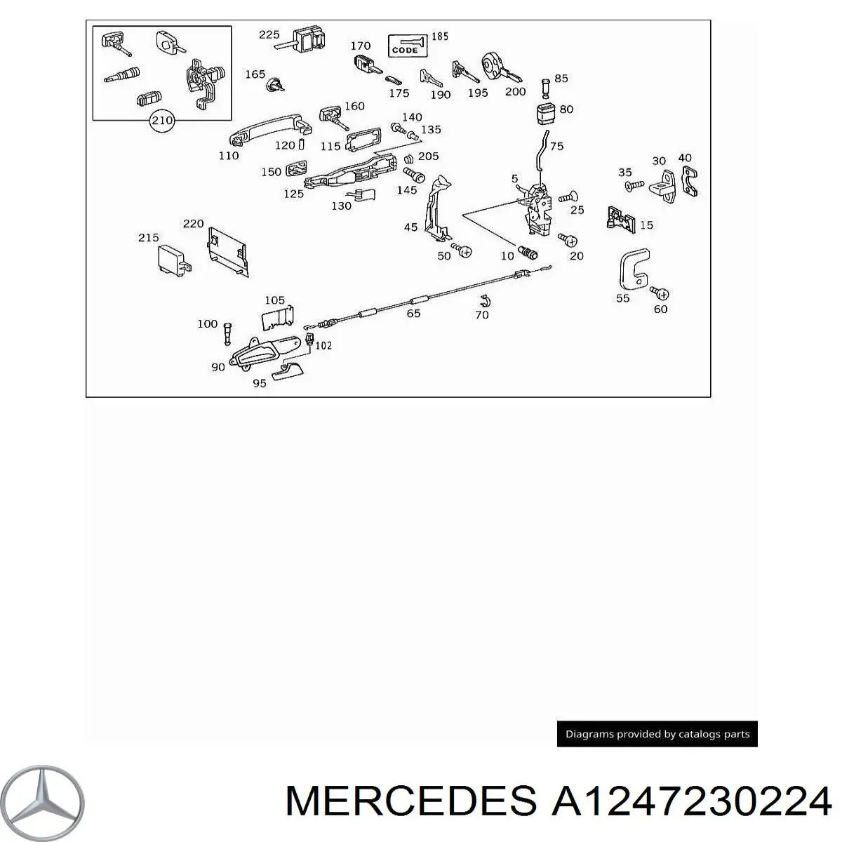 Mercedes A1247230224 цена, от 3.17 USD