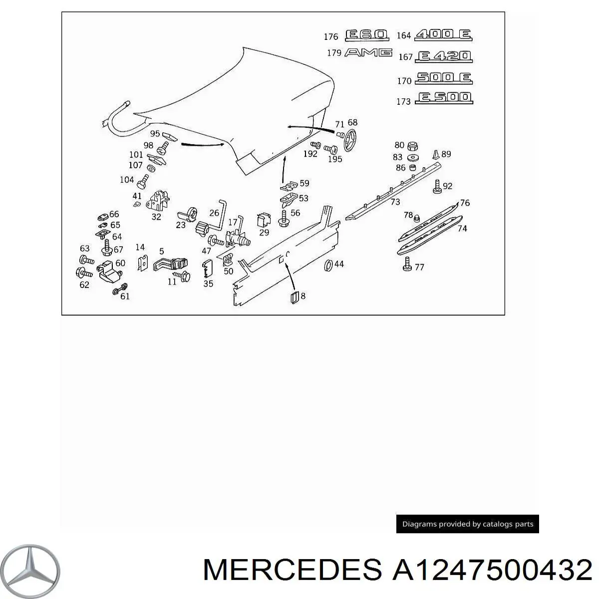  Mercedes A1247500232 цена, от 9.93 USD