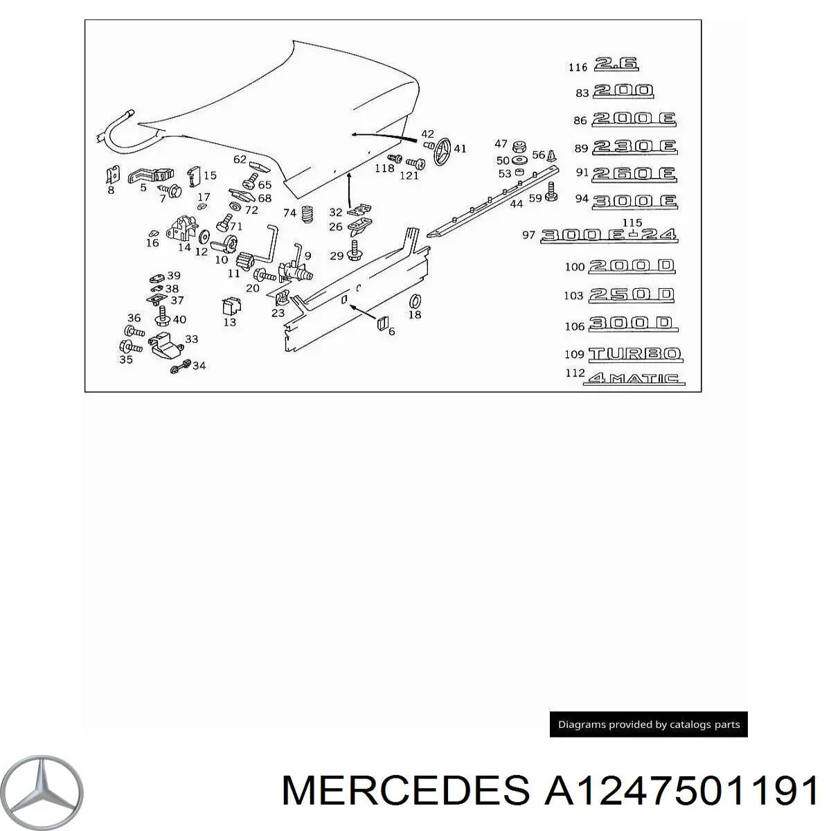 Купить A1247501191 Mercedes 