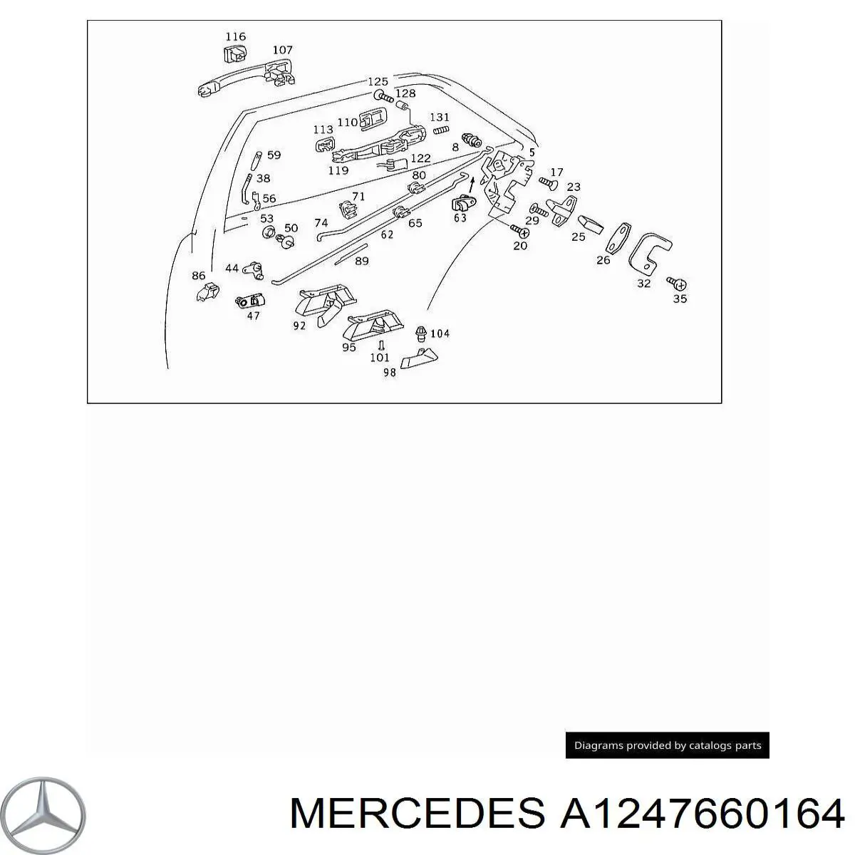  Mercedes A1247660164 цена, от 11.89 USD