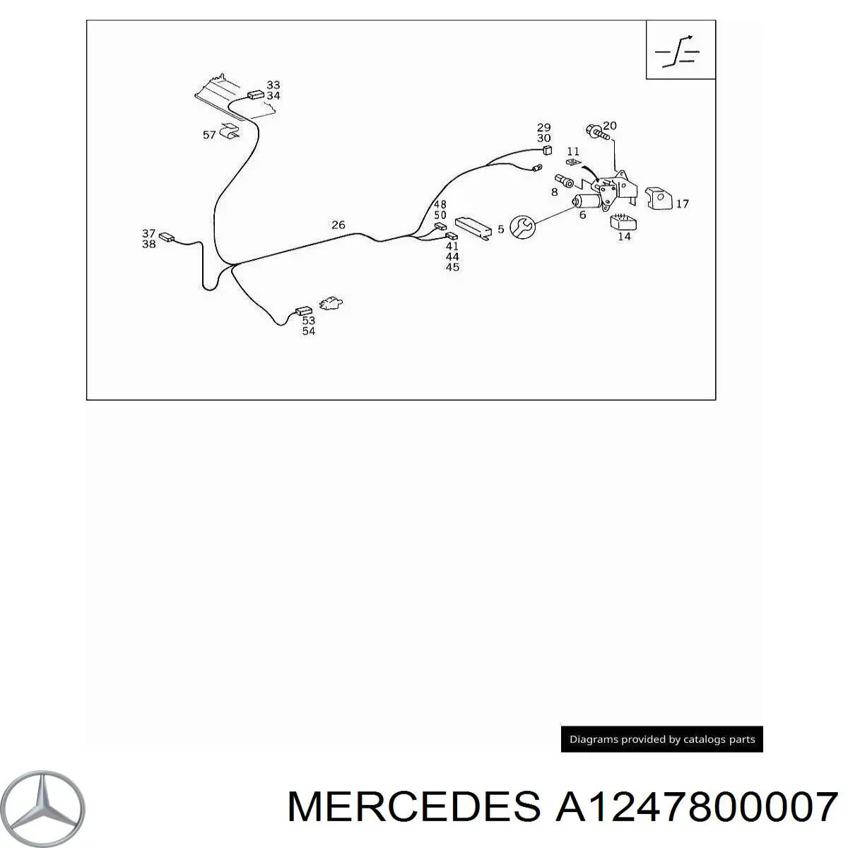 A1247800007 Mercedes мотор привода люка
