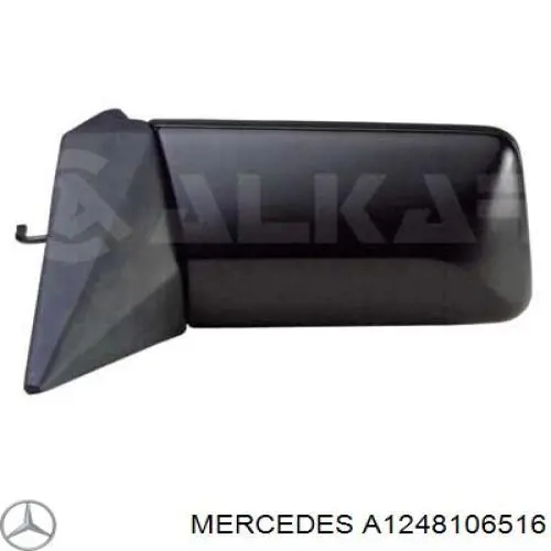 Левое боковое зеркало A1248106516 Mercedes