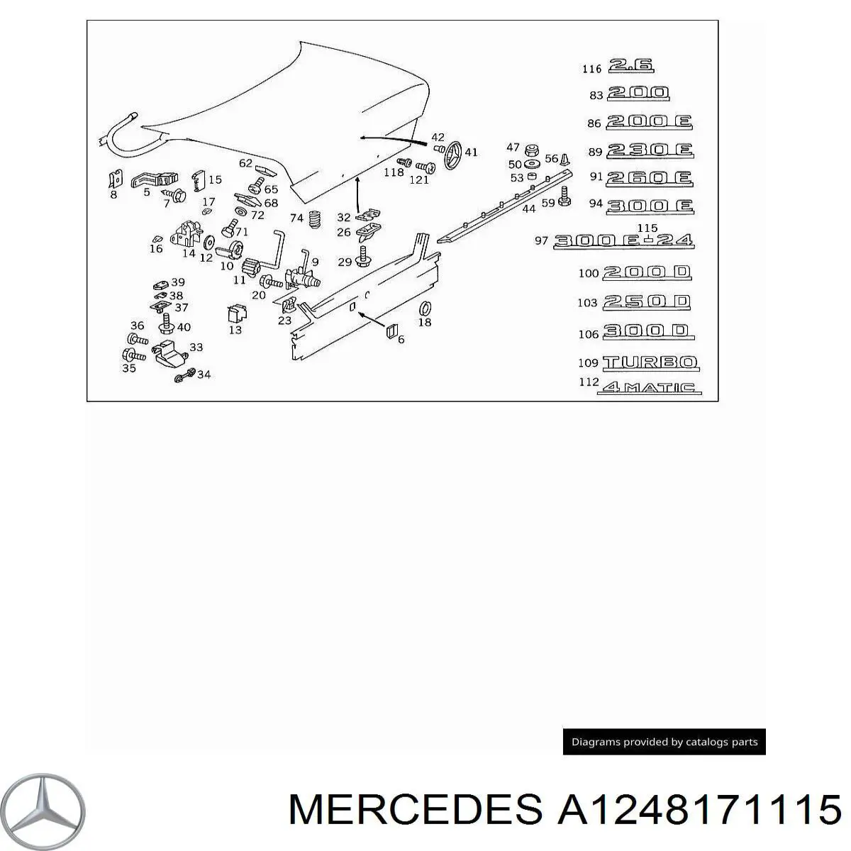  Mercedes A1248171115 цена, от 85.26 USD