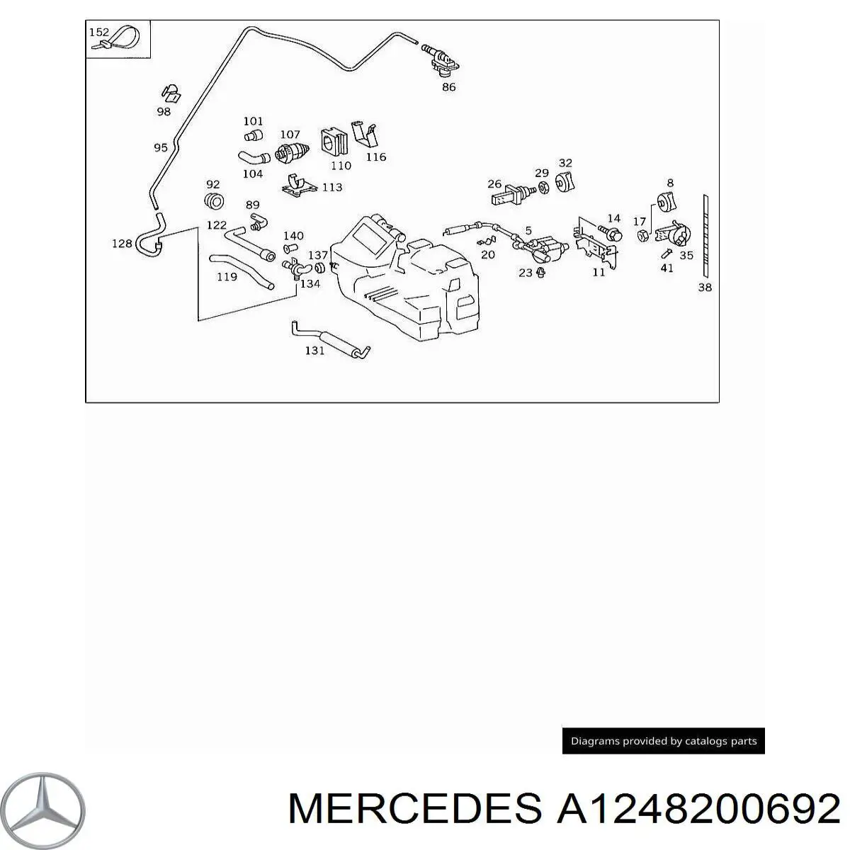  Mercedes A1248200692 цена, от 37.95 USD