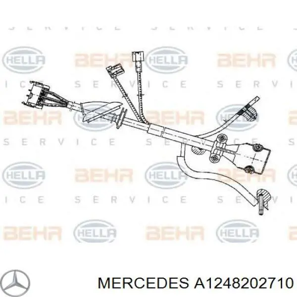 A1248202710 Mercedes резистор (сопротивление вентилятора печки (отопителя салона))