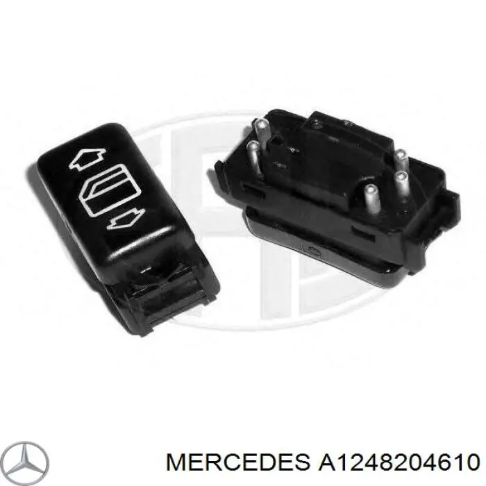 A1248204610 Mercedes кнопка включения мотора стеклоподъемника передняя левая