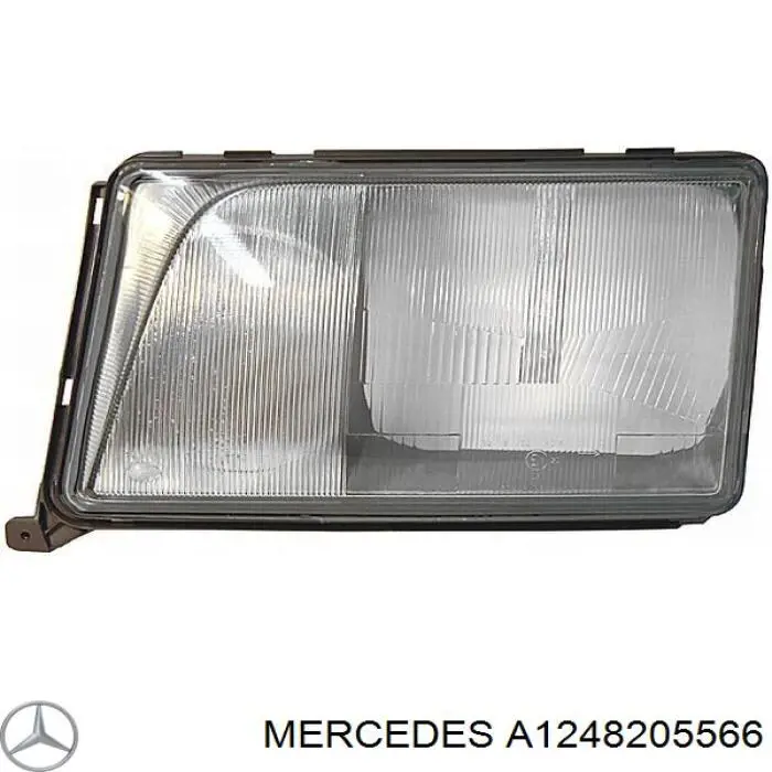A1248205566 Mercedes стекло фары левой