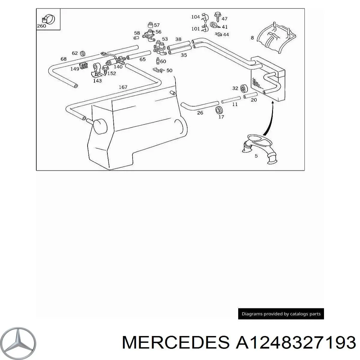 Mercedes A1248327193 цена, от 8.69 USD