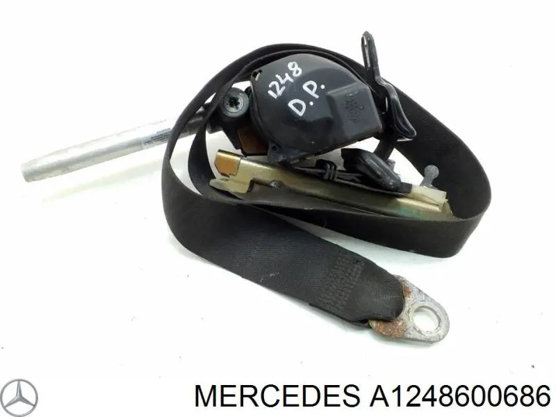 Ремень безопасности передний правый Mercedes A1248600686 цена, от 12.67 USD