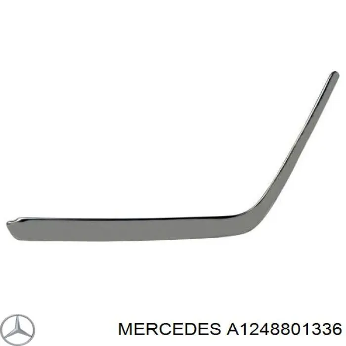 Накладка бампера переднего левая Mercedes A1248801336