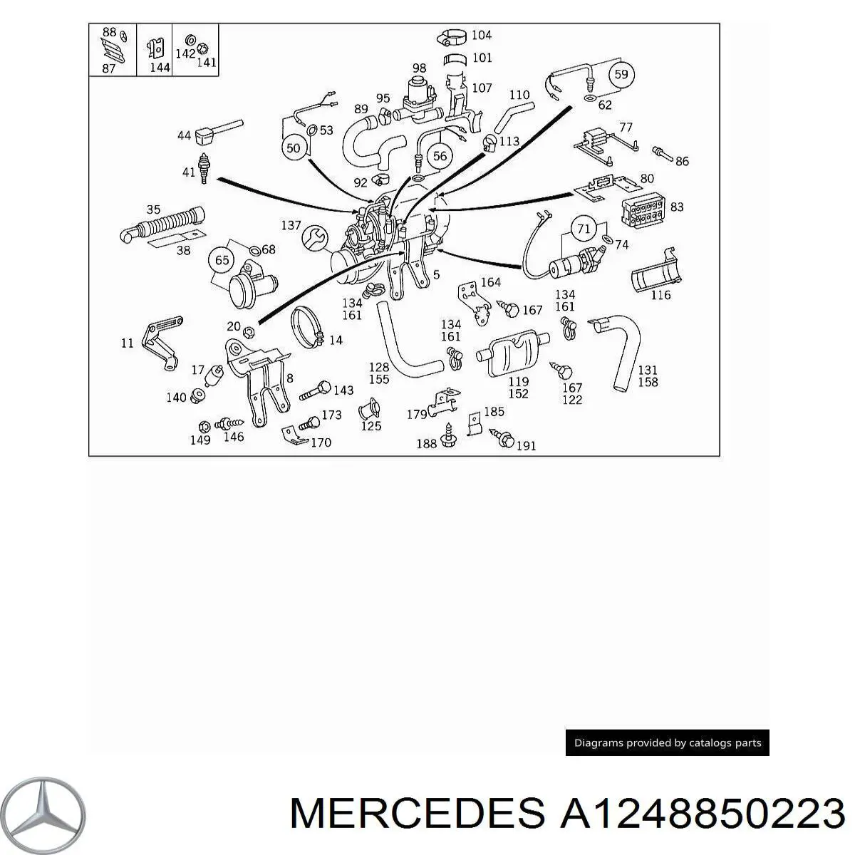 Купить A1248850223 Mercedes 