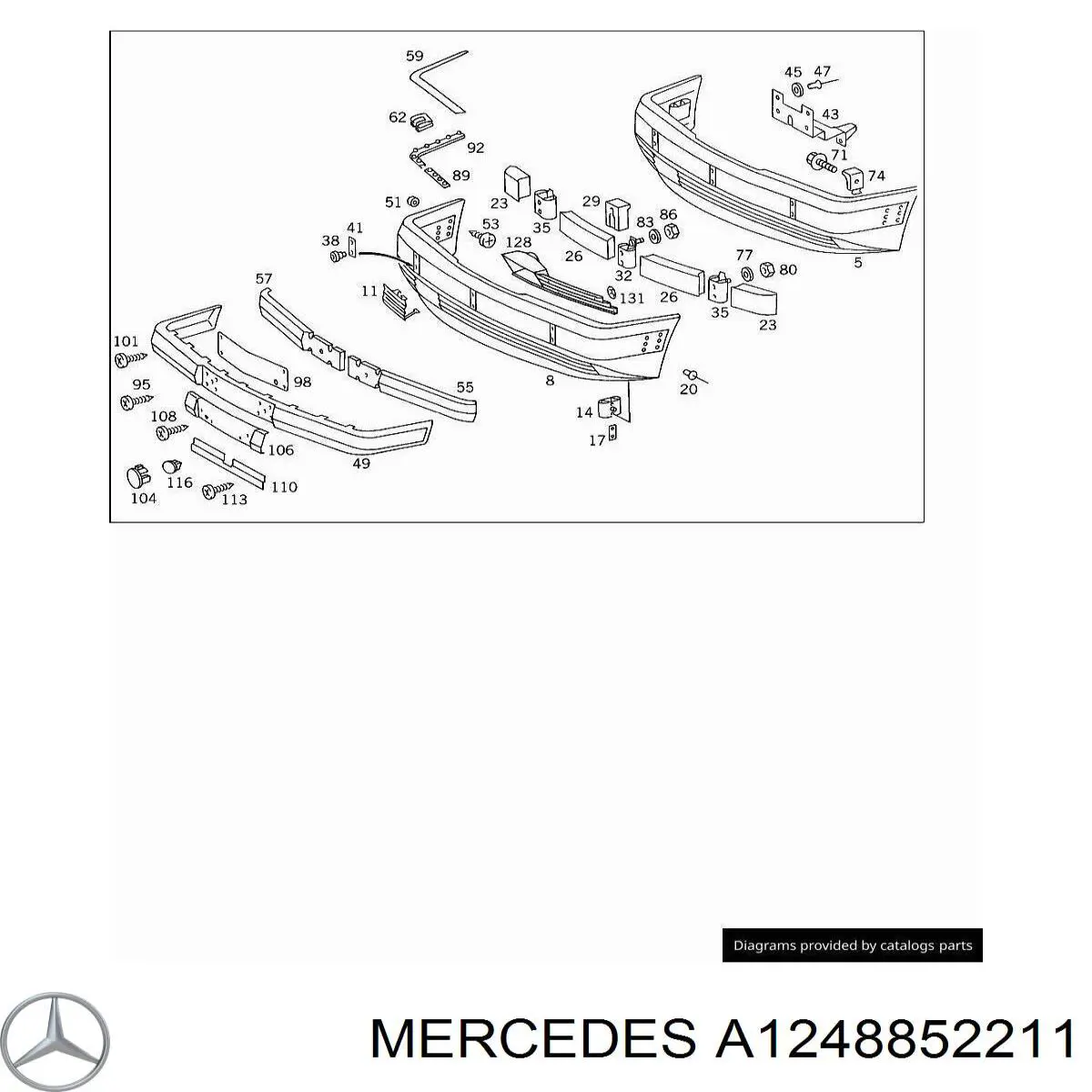  Mercedes A1248852211 цена, от 2.28 USD