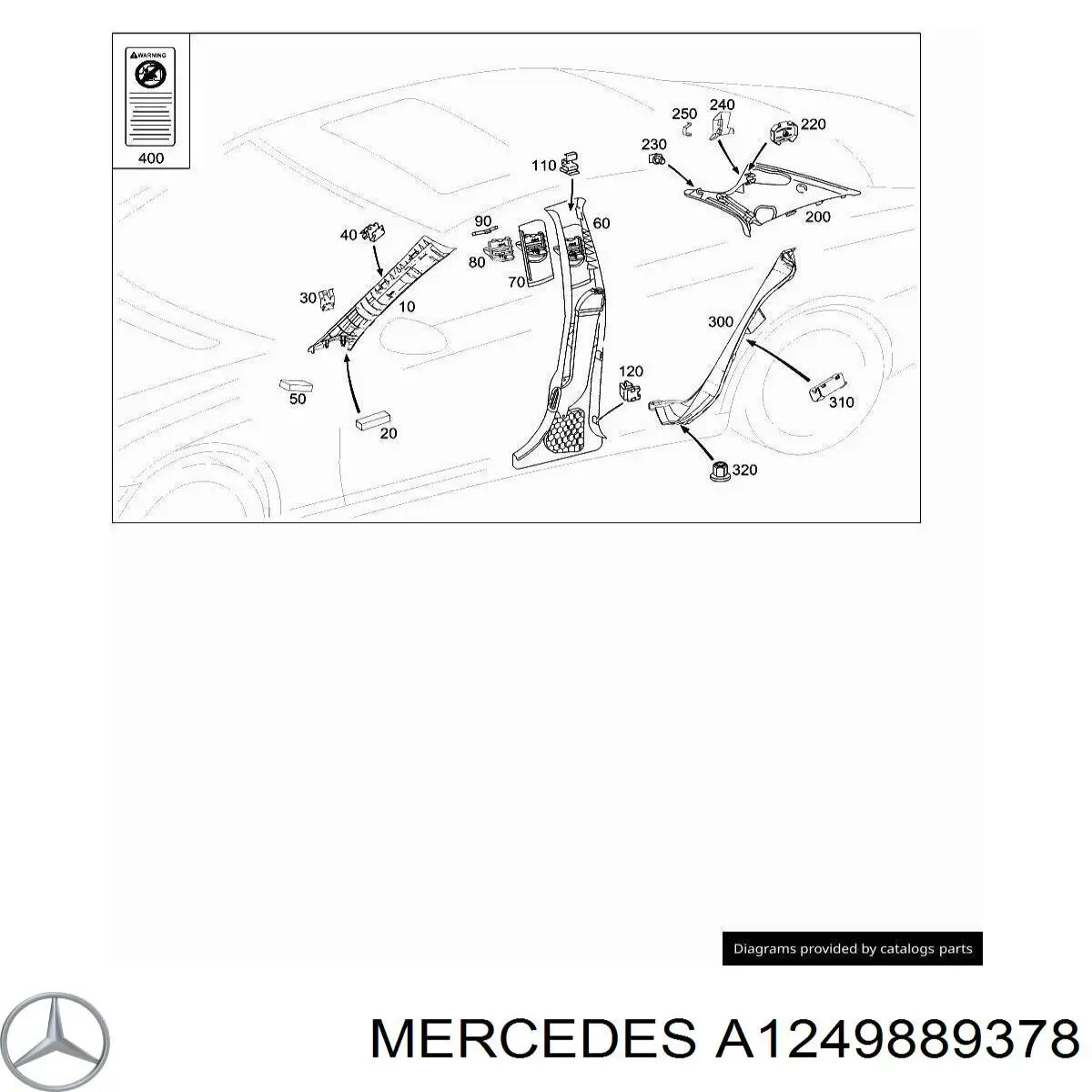 Купить A1249889378 Mercedes 