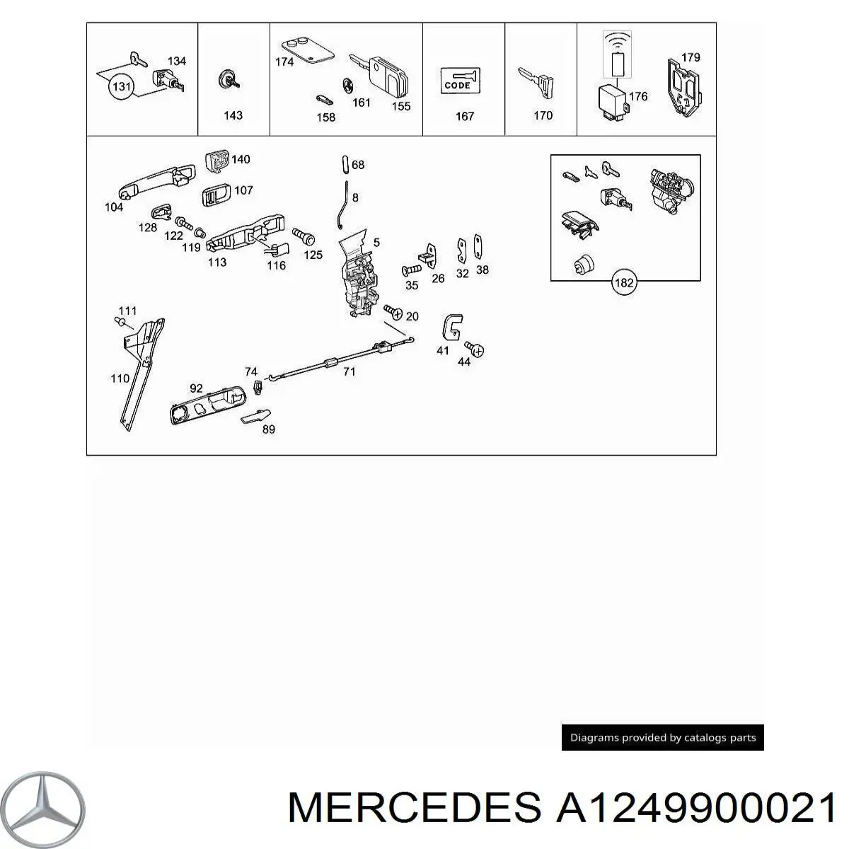 Купить A1249900021 Mercedes 