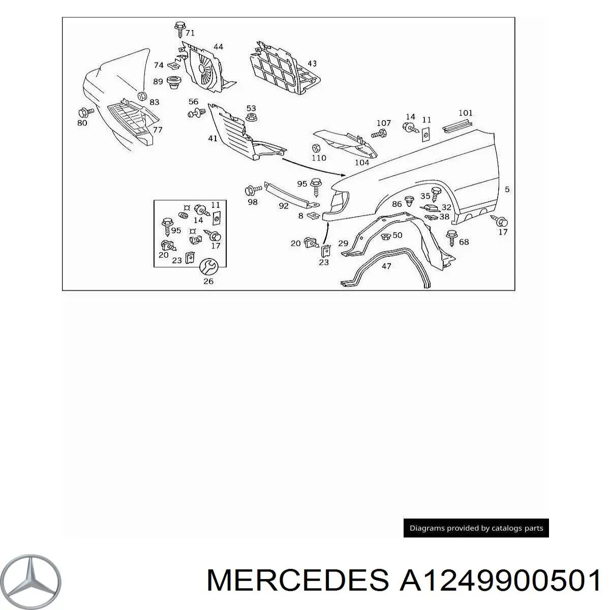 A1249900501 Mercedes 