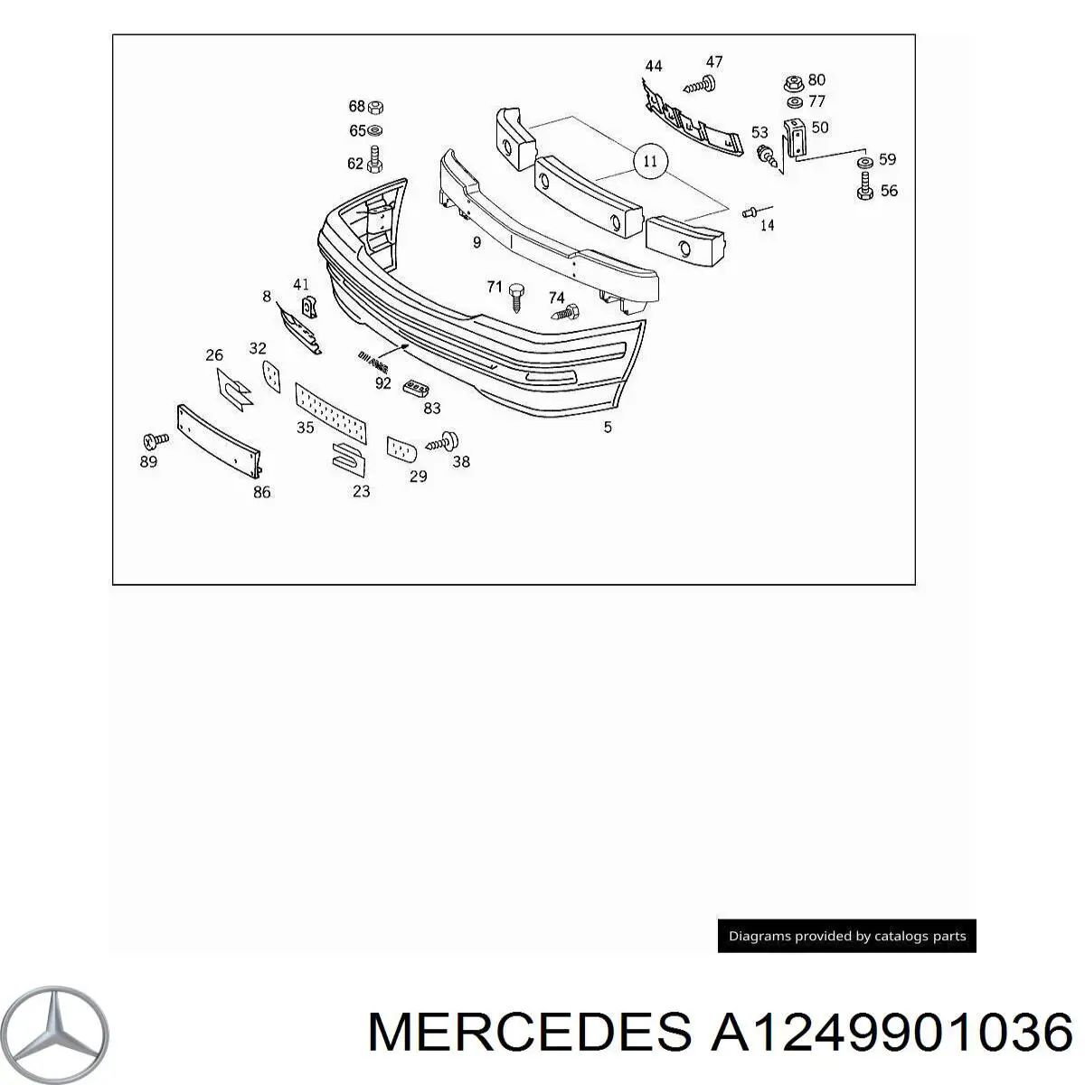 Купить A1249901036 Mercedes 