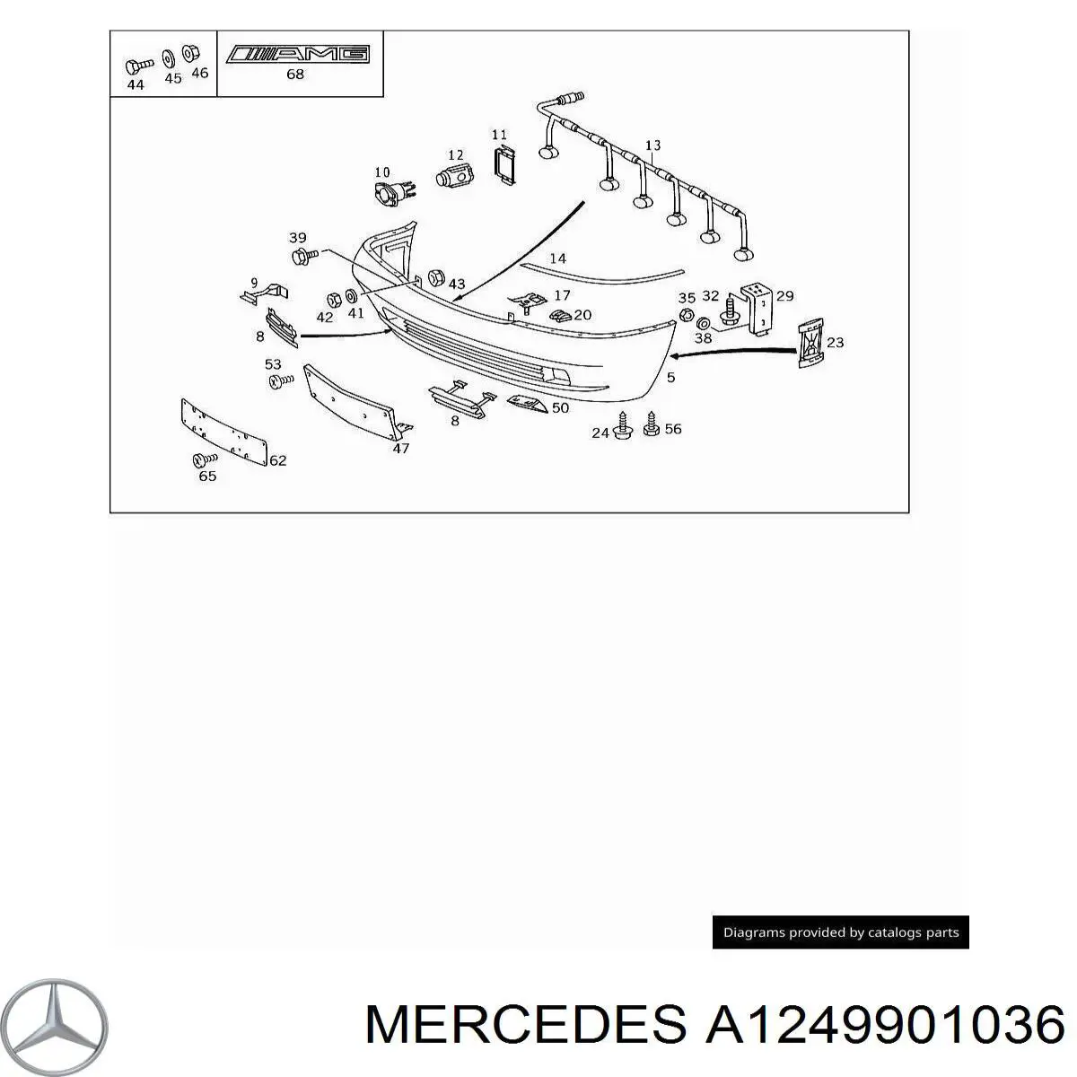  Mercedes A1249901036 цена, от 7.07 USD