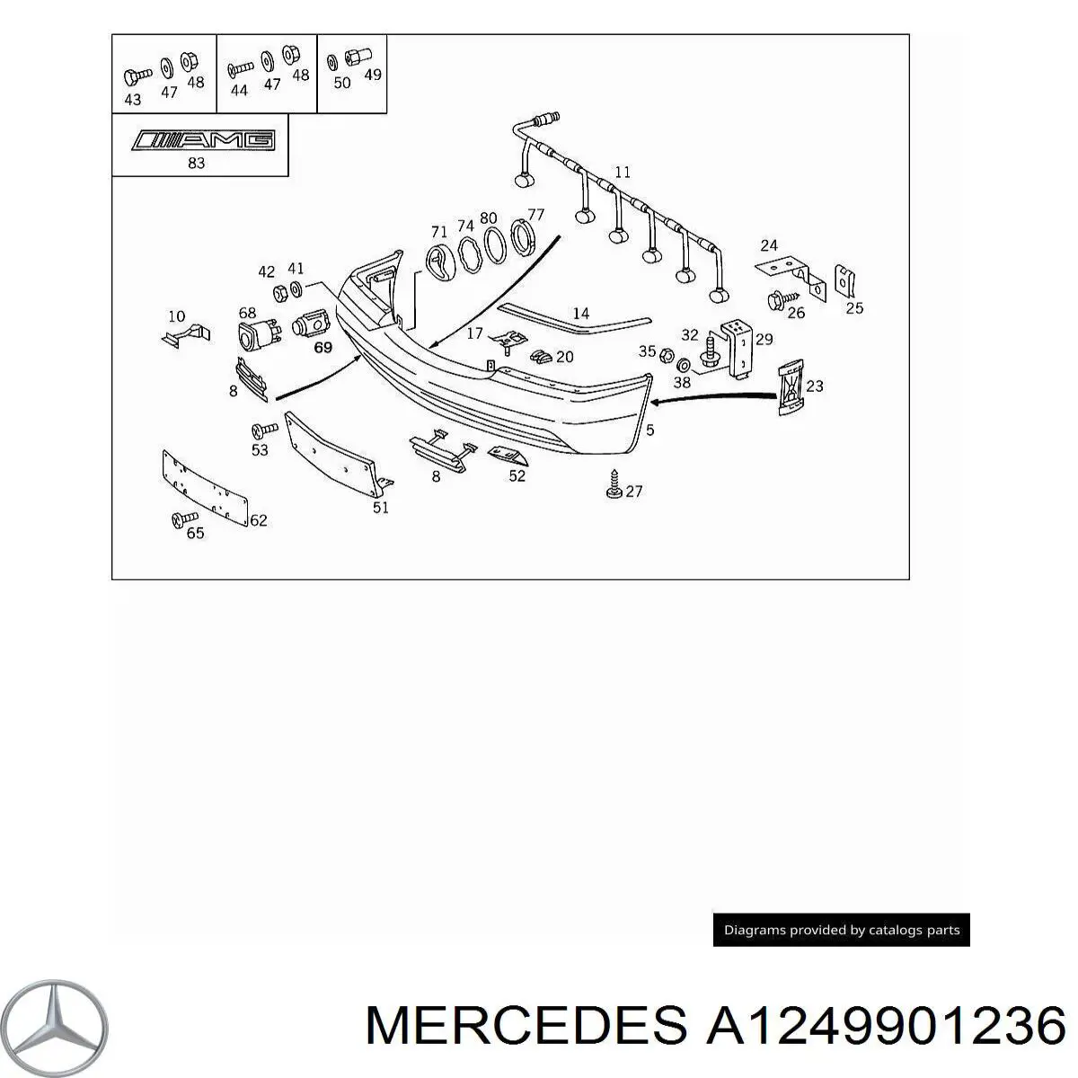  Mercedes A1249901236 цена, от 11.96 USD