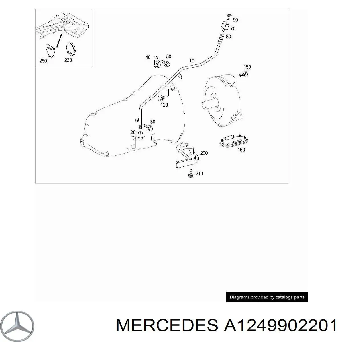  Mercedes A1249902201 цена, от 8.79 USD