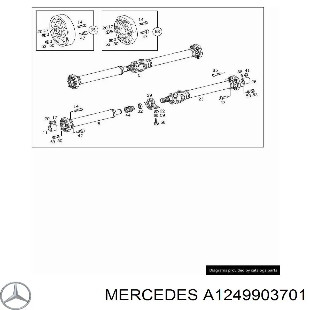  Mercedes A1249903701 цена, от 3.16 USD
