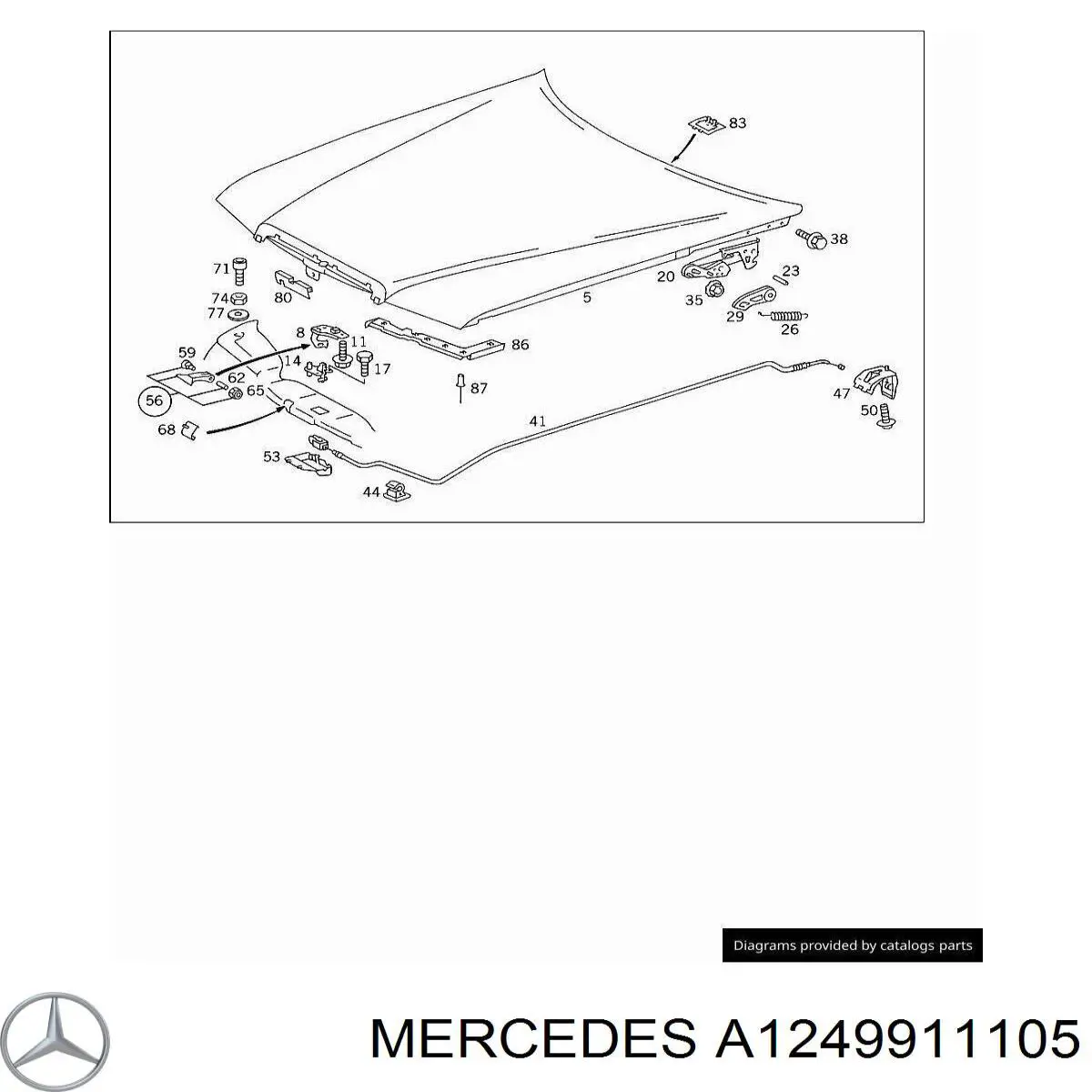  Mercedes A1249911105 цена, от 7.73 USD